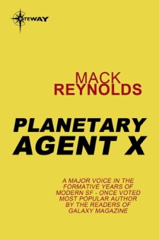 Cover of Planetary Agent X