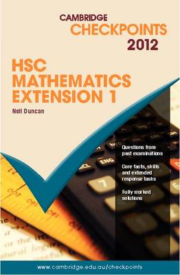 Cover of Cambridge Checkpoints HSC Mathematics Extension 1 2012