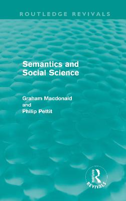 Book cover for Semantics and Social Science