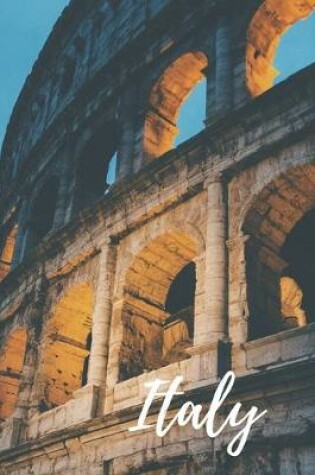 Cover of Rome Italy Colosseum Travel Lined Journal, Ruled Personal Diary Notebook, Softcover Writing Notepad Gift, 120 Pages