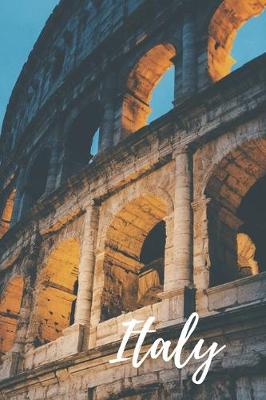 Book cover for Rome Italy Colosseum Travel Lined Journal, Ruled Personal Diary Notebook, Softcover Writing Notepad Gift, 120 Pages