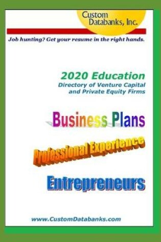 Cover of 2020 Education Directory of Venture Capital and Private Equity Firms