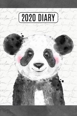 Book cover for 2020 Daily Diary Planner, Inky Panda Bear