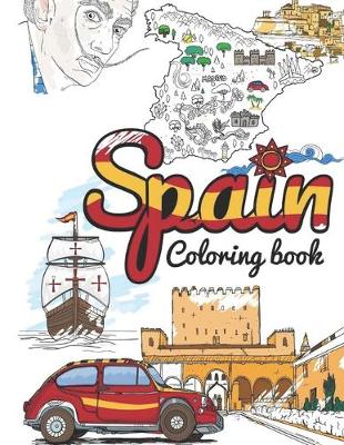 Book cover for Spain Coloring Book