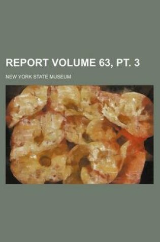 Cover of Report Volume 63, PT. 3