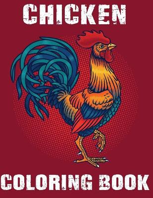 Book cover for Chicken Coloring Book