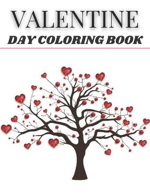 Book cover for Valentine day coloring book