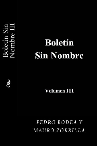 Cover of Boletin sin Nombre III
