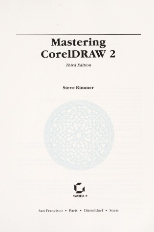 Cover of Mastering CorelDraw 2
