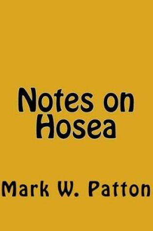 Cover of Notes on Hosea