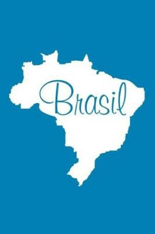 Cover of Brasil - Cerulean Blue Lined Notebook with Margins (Brazil)