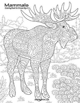Book cover for Mammals Coloring Book for Grown-Ups 2
