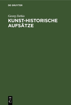 Book cover for Kunst-historische Aufsätze