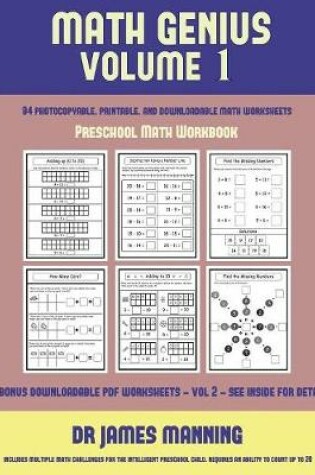 Cover of Preschool Math Workbook (Math Genius Vol 1)