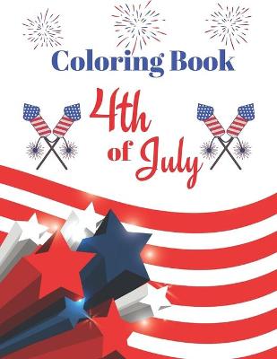 Book cover for Coloring Book 4th of July