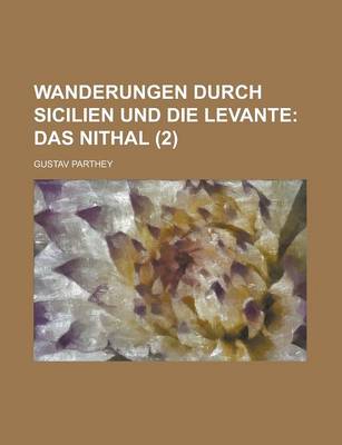 Book cover for Wanderungen Durch Sicilien Und Die Levante (2)