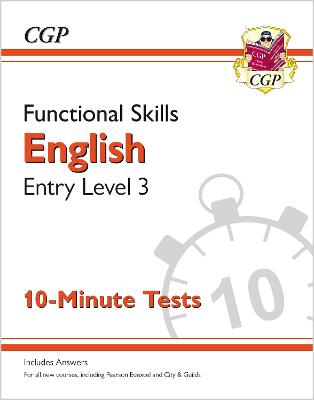 Book cover for Functional Skills English Entry Level 3 - 10 Minute Tests