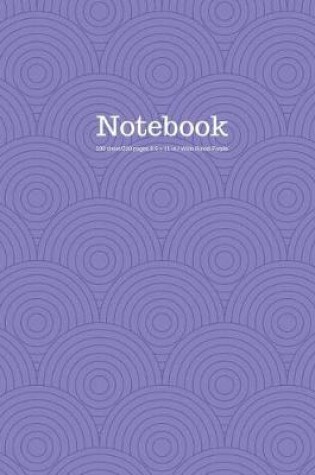 Cover of Notebook 100 Sheet/200 Pages 8.5 X 11 In.-Wide Ruled-Purple