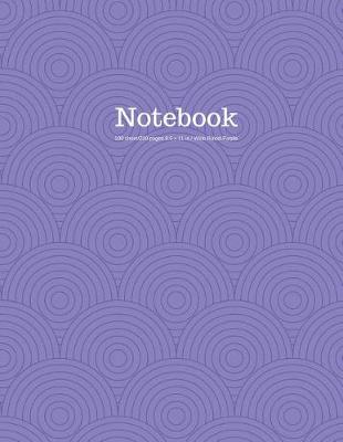 Book cover for Notebook 100 Sheet/200 Pages 8.5 X 11 In.-Wide Ruled-Purple