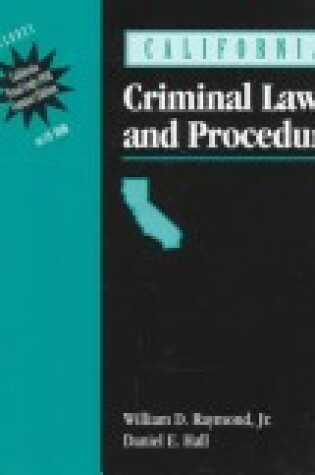 Cover of California Criminal Law and Procedure