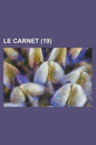 Cover of Le Carnet (19)