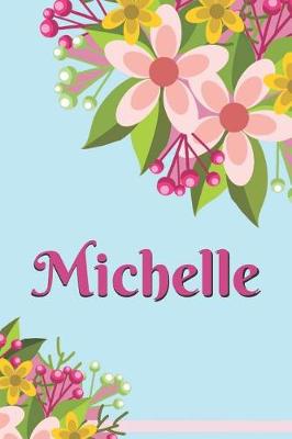 Book cover for Michelle Personalized Blank Lined Journal Notebook