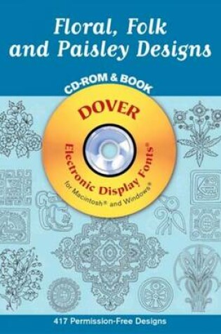Cover of Floral, Folk and Paisley Designs CD-Rom and Book