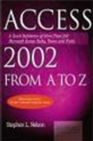 Cover of Access 2002 from a-Z