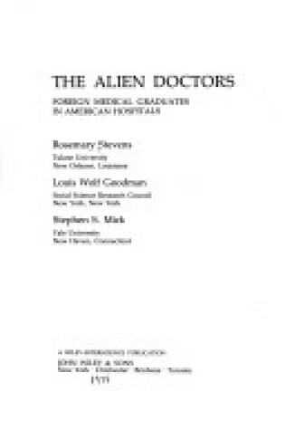 Cover of Alien Doctors