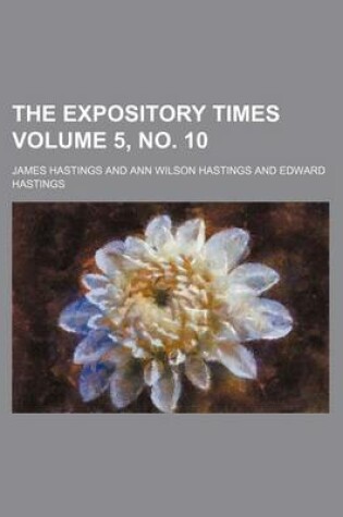 Cover of The Expository Times Volume 5, No. 10