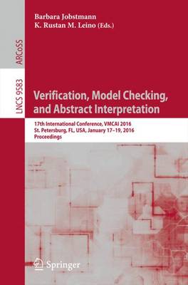 Cover of Verification, Model Checking, and Abstract Interpretation