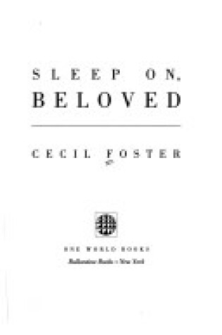 Cover of Sleep on, Beloved