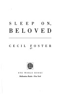 Book cover for Sleep on, Beloved