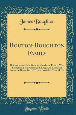 Cover of Bouton-Boughton Family