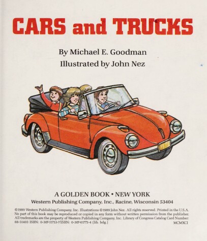 Book cover for Cars and Trucks