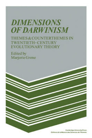 Cover of Dimensions of Darwinism