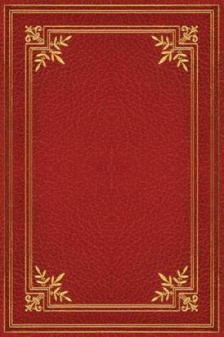 Cover of Crimson Foile Any Day Planner Notebook