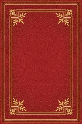 Book cover for Crimson Foile Any Day Planner Notebook