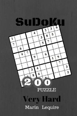 Book cover for Sudoku Very Hard 200 Puzzle Game Book