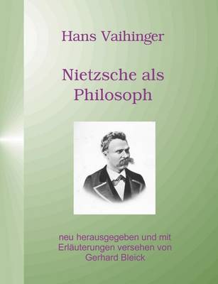 Book cover for Nietzsche ALS Philosoph