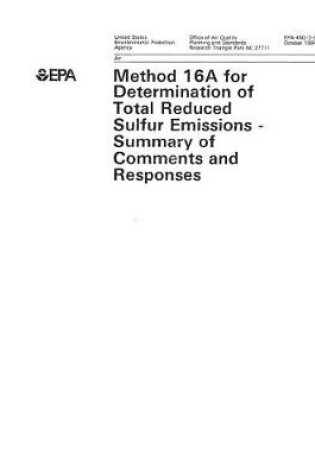 Cover of Summary of Comments and Responses