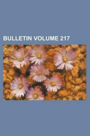 Cover of Bulletin Volume 217