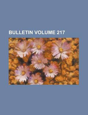 Book cover for Bulletin Volume 217