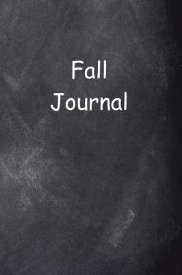 Book cover for Fall Journal Chalkboard Design