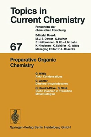 Cover of Preparative Organic Chemistry