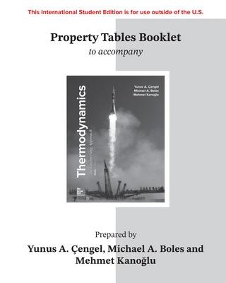 Book cover for ISE Property Tables Booklet for Thermodynamics: An Engineering Approach