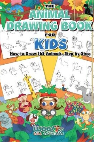 Cover of The Animal Drawing Book for Kids