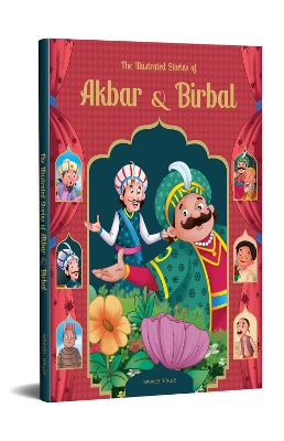 Book cover for The Illustrated Stories of Akbar and Birbal