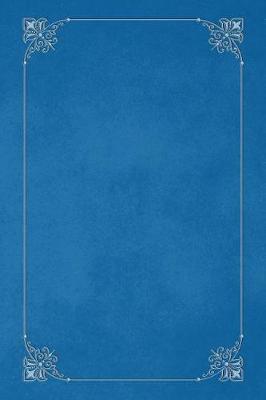 Book cover for Cobalt Blue 101 - Blank Notebook with Fleur de Lis Corners
