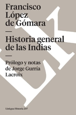 Cover of Historia General de Las Indias